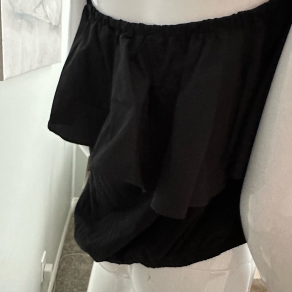 a new day Black One-Shoulder Ruffle Top - Picture 3 of 8